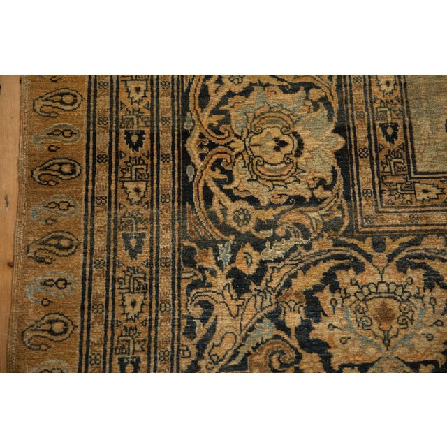 1910s Antique Tea Washed Haji Jalili Tabriz Carpet - 8'8" x 12' For Sale - Image 5 of 9