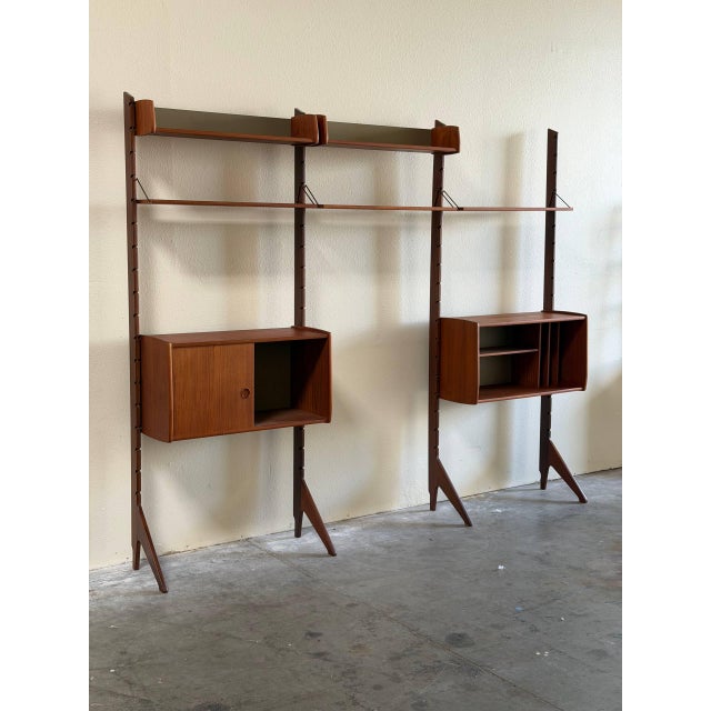 Teak Wall Unit by Texmon & Blindheim Ergo System Mid Century Modern Scandinavian Beautiful vintage Norwegian mid-century...