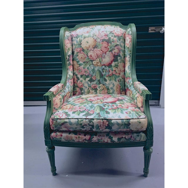 Vintage Louis XVI Wingback Chair Chairish
