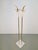 Hollywood Regency Italian Carrara Marble and Brass Freestanding Coat Rack, 1960s For Sale - Image 3 of 8