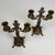 19th Century Antique French Brass and Ebony 2-Light Candelabras, Set of 2 For Sale - Image 9 of 10