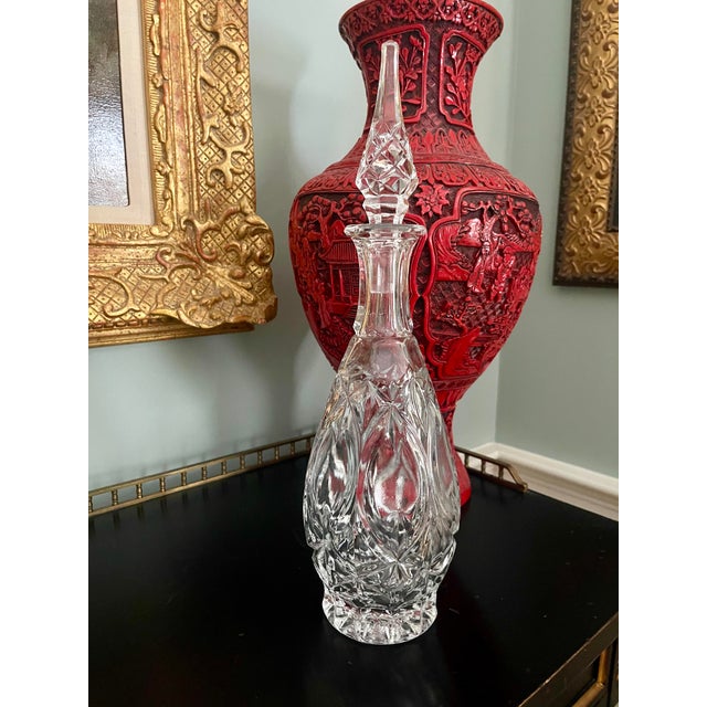 1940s Tall Hollywood Regency Chic & Sleek Liquor Decanter For Sale - Image 5 of 8