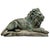 Grand Scale Vintage Continental European Patinated Bronze Recumbent Lions - Pair For Sale - Image 11 of 18