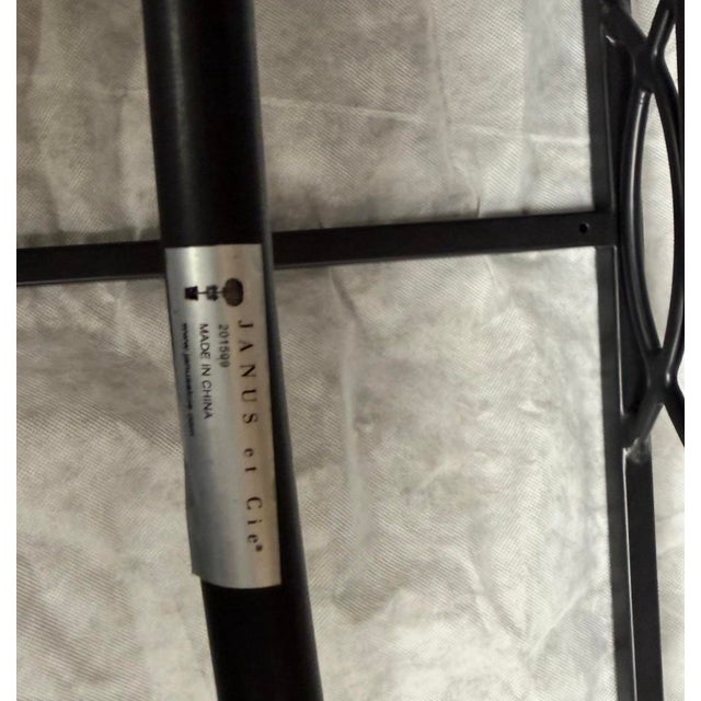 Metal Black Stainless Steel Amalfi Stone Top Coffee Table - Outdoor / Indoor For Sale - Image 7 of 7