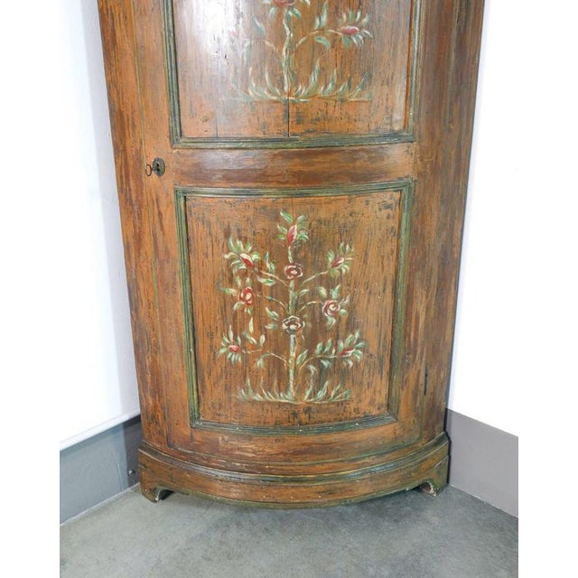 Single-Door Corner Cabinet in Wood For Sale - Image 12 of 16