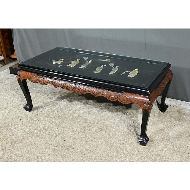 Lacquered Wood Living Room Table, Chna, 1950s For Sale - Image 3 of 18