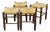 Brutalist Stools, 1960s, Set of 4 For Sale