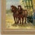Khaki Vintage Framed Oil Painting on Panel by Dieudonne Damoiseaux (1918-2000) For Sale - Image 8 of 13