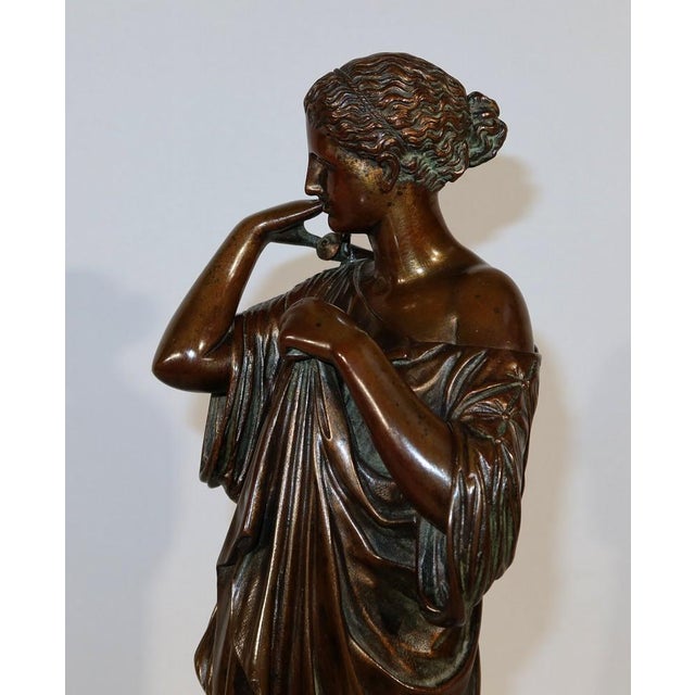 C. Sauvage after Praxitèle, Diane de Gabies, Early 1800s, Bronze For Sale - Image 11 of 18