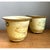 Mid 20th Century Vintage Distressed French Toile Metal Cache Pot - A Pair For Sale - Image 5 of 12