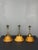 Mid-Century Modern Rattan Bamboo Pendant Lamps, 1970s, Set of 3 For Sale - Image 4 of 16
