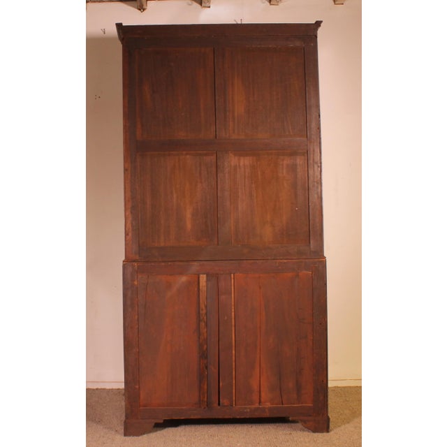 English Mahogany Glazed Secretaire, 1700s For Sale - Image 13 of 16