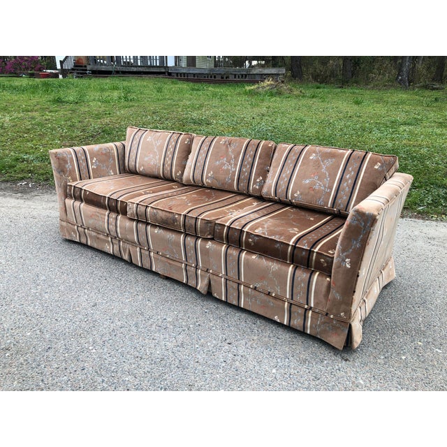 1970s Vintage Broyhill Chinoiserie Velvet Sofa Chairish