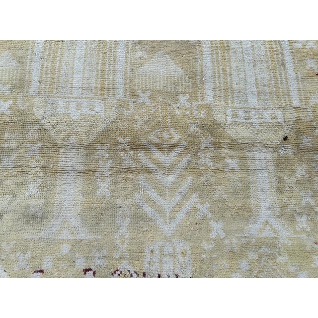 Tribal Vintage Kashmir Silk Hand Knotted Rug For Sale - Image 3 of 6