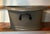Antique 19th Century French Second Empire Tole Gray Painted Oval Jardiniere Cachepot Planter With Mask Handles For Sale - Image 10 of 18