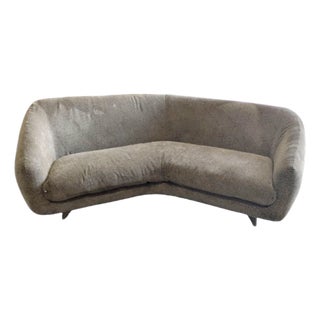 Vladimir Kagan for Weiman--Attributed-- Tangent Biomorphic Wide-Body Sofa For Sale