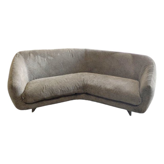 Vladimir Kagan for Weiman--Attributed-- Tangent Biomorphic Wide-Body Sofa For Sale