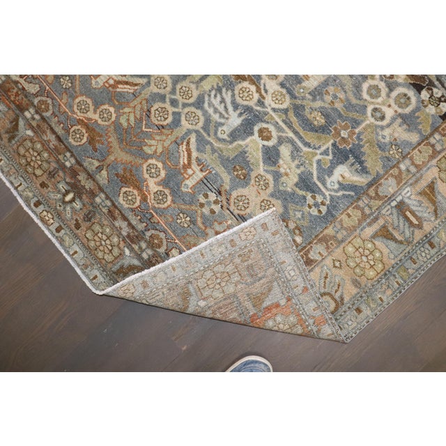 Antique Zabihi Collection Persian Bidjar Bird Rug - 4'6" x 6'8" For Sale - Image 10 of 10