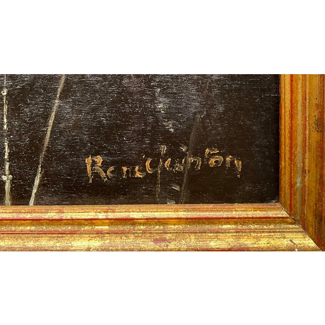 1960s Vintage Strasbourg Cathedral Oil Painting, 1960, Oil Painting, Framed For Sale - Image 5 of 8