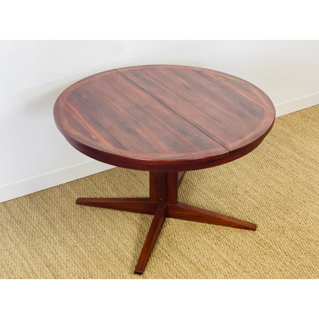 Scandinavian Rosewood Dining Table with Extensions, 1960s For Sale - Image 10 of 10