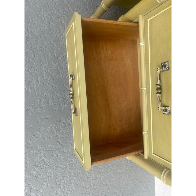 Vintage Henry Link Bali Hai Nightstands Set of 2 Original Finish For Sale - Image 9 of 11