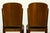 Set of Six 1930s French Art Deco Maple Dining Chairs in Olive Green Velvet For Sale - Image 17 of 18