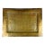 Vintage Rectangular Hammered Brass Tray For Sale