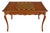 French Provincial Games Table With Chessboard Top and Two Drawers For Sale
