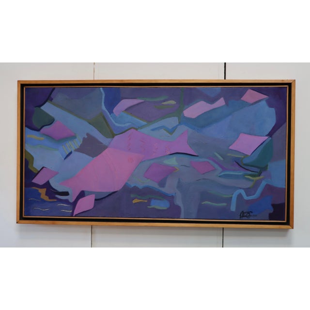 Pescados En El Mar Abstract Artwork By Mexican Artist Maricruz H. Covarrubias For Sale - Image 11 of 12