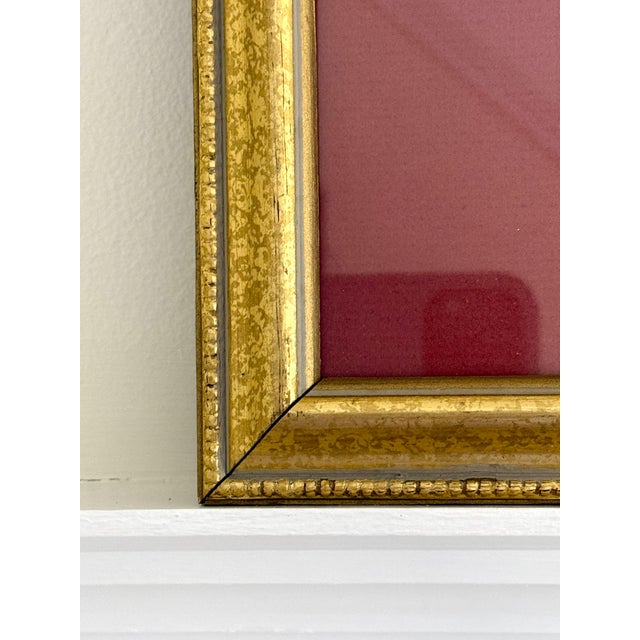 Original Hand Painted Botanical in Gilt Frame For Sale In New York - Image 6 of 12