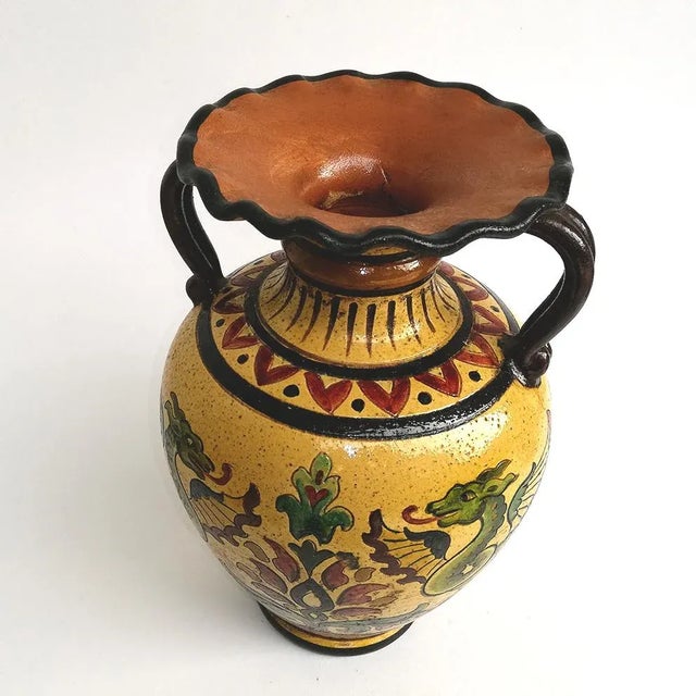 Italian Ceramic Vase by Carla Fossetti for Etruria Montopoli, 1968, in Good conditions. Designed 1960 to 1969