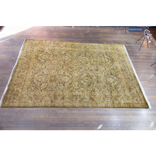 Late 20th Century Indian Oushak Rug For Sale In Chicago - Image 6 of 15