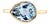 Natural Topaz Ring 6.5 14k Y Gold 3.15 TCW Certified For Sale