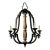 1990s Dennis & Leen Louis XIV Wrought Iron Chandelier For Sale
