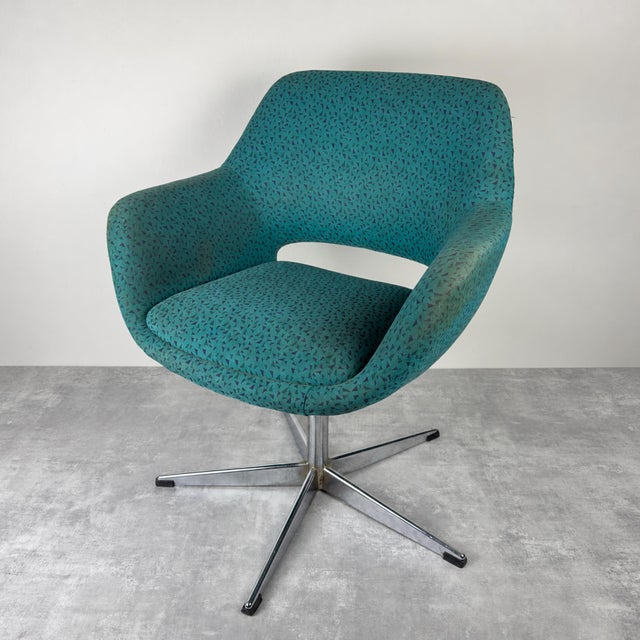 Mid-Century Modern Stol Kamnik Swivel Chair, Yugoslavia, 1970s For Sale - Image 14 of 18