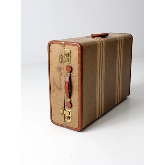Vintage Striped Wardrobe Suitcase Chairish