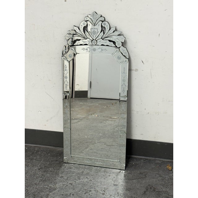 Italian Jonathan Wilner & Paul De Bellefeuille Renwil Venetian Style Mirror For Sale - Image 3 of 12