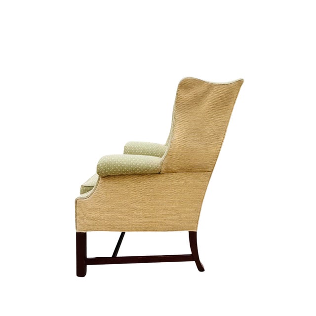 Vintage Hickory Chair Chippendale Wingback Chair | Historic James River Plantations Collection For Sale - Image 9 of 18