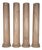 Mid 20th Century Set of Four Neoclassical Pink Granite 10 Ft. Half Columns For Sale
