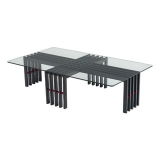 Wood Frame Coffee Table, Italy, 1970s For Sale