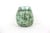 Vintage Textured Green Pottery Vase For Sale - Image 4 of 12