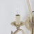 Early 20th Century Vintage-Style White and Silver Hollywood Regency-Themed Wrought Iron Wall Lamps - a Pair For Sale - Image 5 of 10