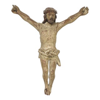 Antique Wooden Crucifix For Sale