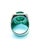Bochic "Capri" Vintage Natural Emerald Ring Set in 18K White Gold & Silver For Sale - Image 12 of 18