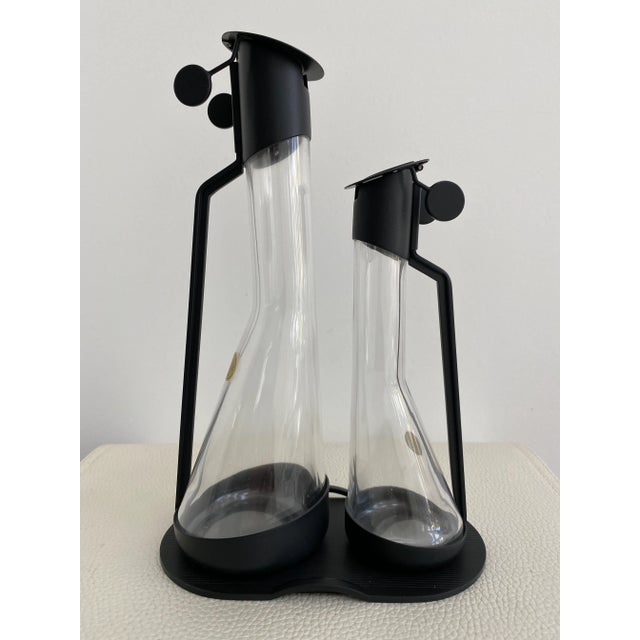 1980’s Oil and Vinegar Cruet Set by Archille Castiglioni for Alessi Set of 2 Chairish