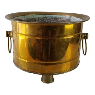 Vintage Brass Planter For Sale