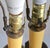 Vintage Mid-Century Modern Heavy Brass Beehive Candlestick Boudoir Table Lamps 31" Tall - a Pair For Sale - Image 9 of 10