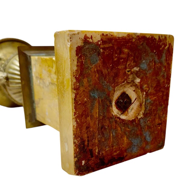 French Borghese Urns on Sienna Marble Plinths - A Pair For Sale - Image 11 of 11