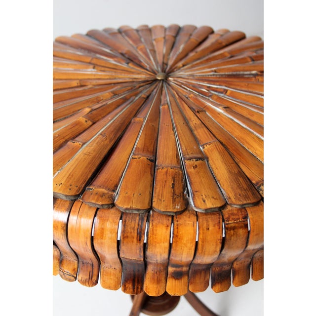 Antique Bamboo Sunburst Accent Table, Circa 1900 For Sale - Image 12 of 17