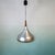 Mid-Century Modern Mid-Century Modern Scandinavian Chromed Aluminium and Glass Hanging Light with Wooden Accent, 1970s For Sale - Image 3 of 15